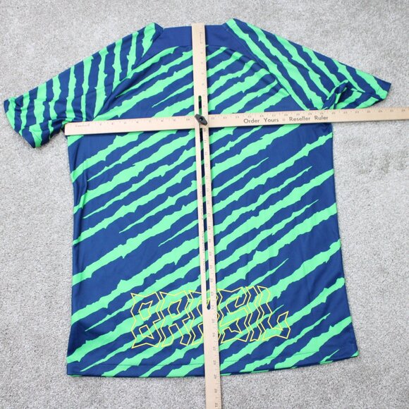 Nike Brazil CBF Jersey Mens Large Green/Blue Dri-FIT Pre-Match Soccer Football - Picture 13 of 16